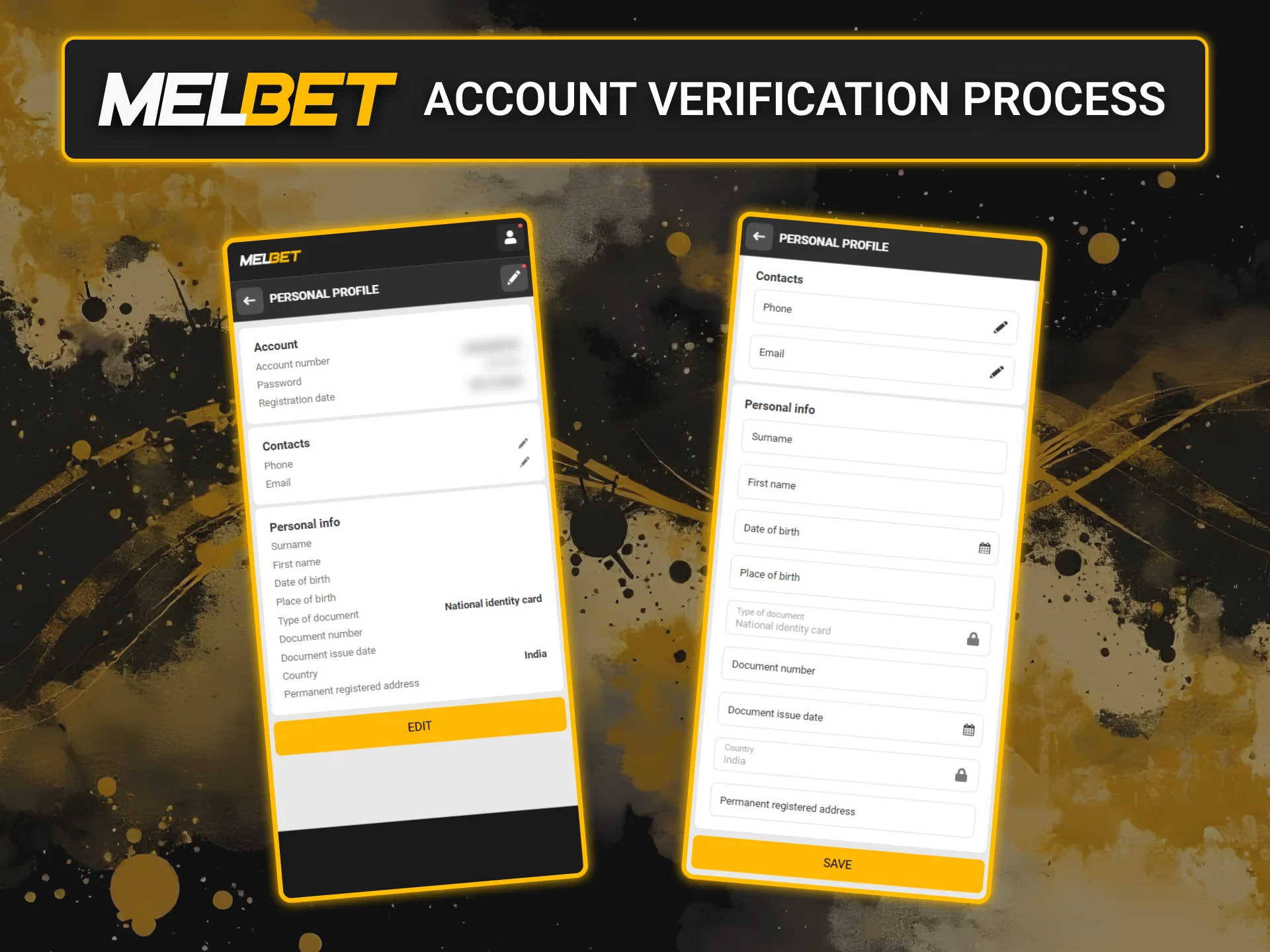 Complete the verification process on Melbet to secure your account.