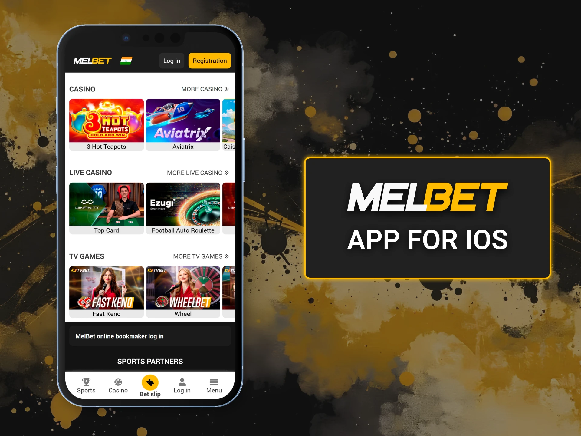 Download Melbet app for iOS in a few easy steps.