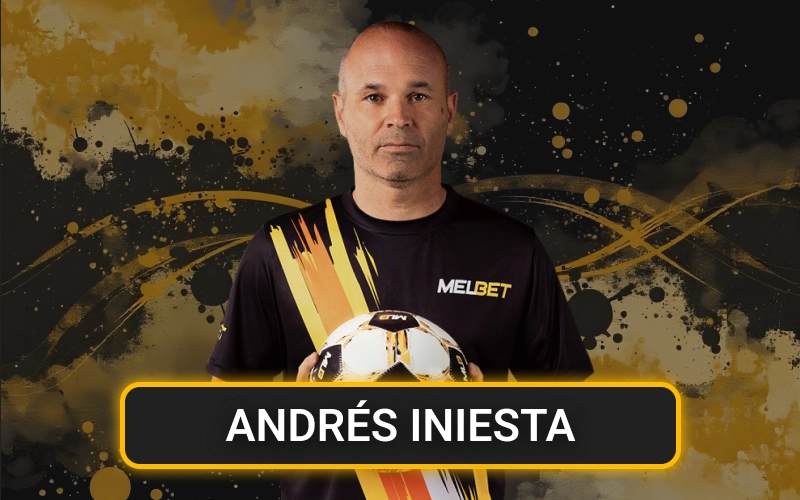 Meet football legend Andrés Iniesta, the official Melbet brand ambassador.