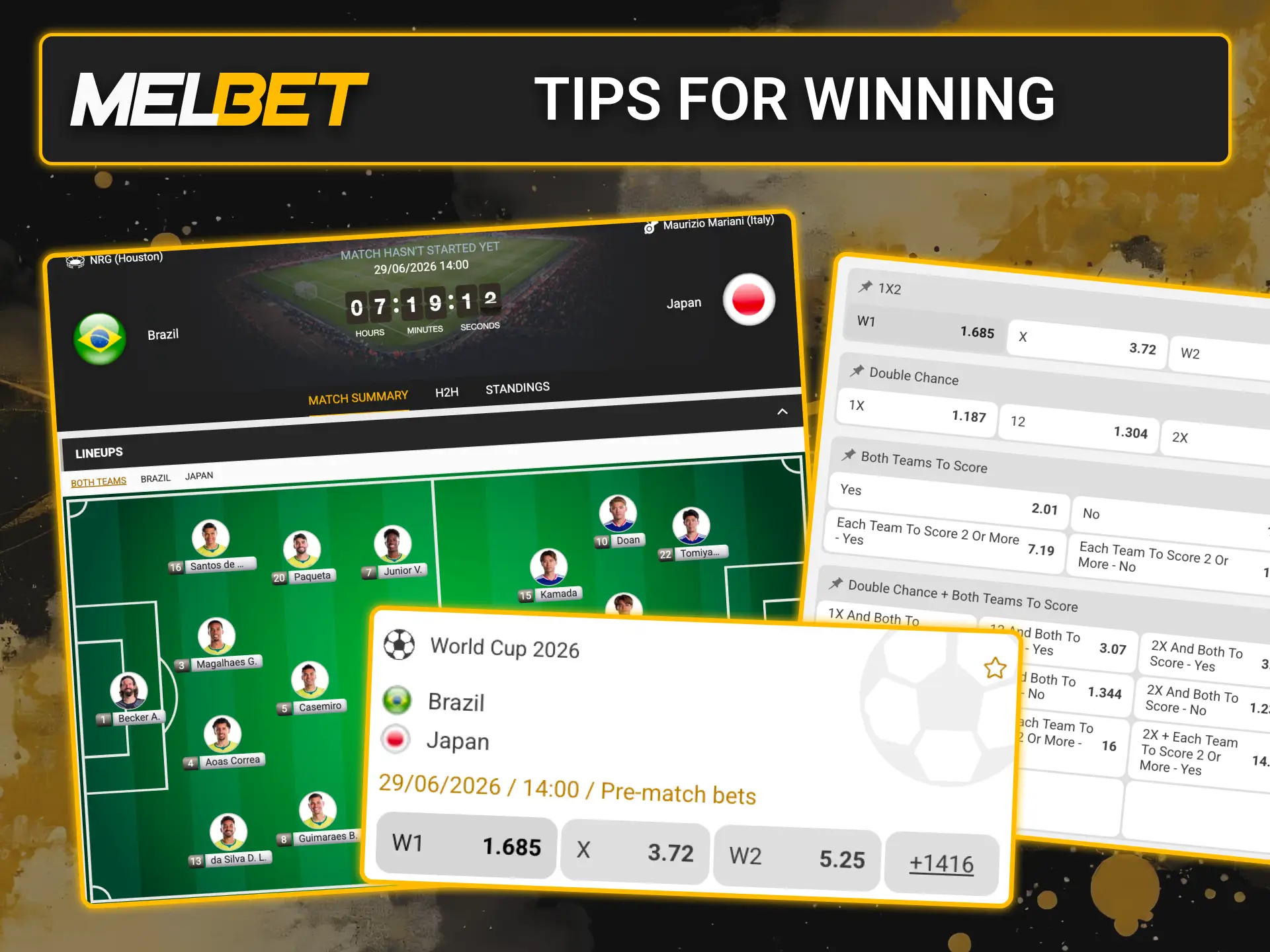 Use smart football tips at Melbet casino, and make informative bets based on deep analysis.